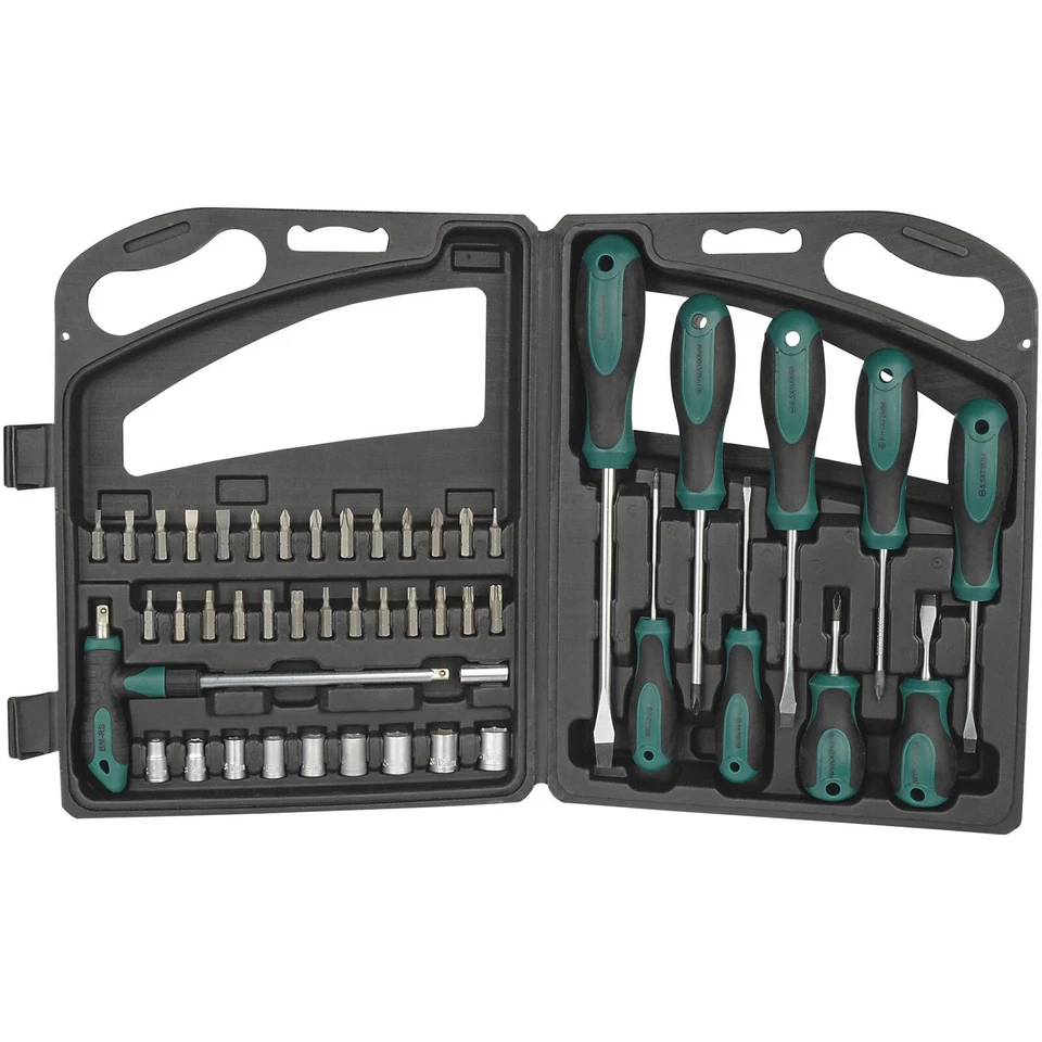 Brüder Mannesmann M11247 Tool Kit 47-Piece Durable and Compact - Image 1 of 1