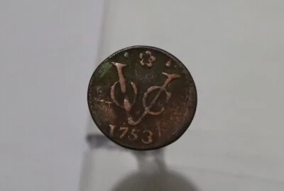 NETHERLANDS HOLLAND DUIT 1753 B49 #K1687 - Image 1 of 2