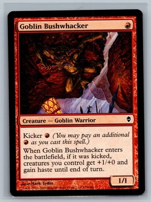Magic The Gathering Zendikar Goblin Bushwhacker #125/249 MTG TCG CCG - Image 1 of 2
