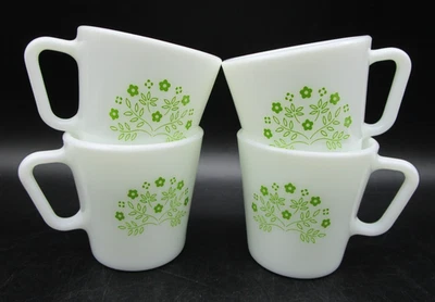 Vintage Corning CORELLE PYREX Summer Impressions HONEYDEW Coffee Cup Mug Set - Image 1 of 4