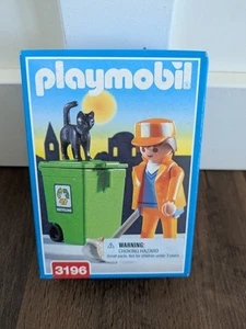 Playmobil 3196 Müllmann Tonne 1996 Neu im Karton - Bild 1 von 2