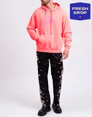 PVP €695 DOLCE & GABBANA Sudadera con Capucha IT48 US38 M Rosa Recubierto Logo Cordón Foto 1 de 4