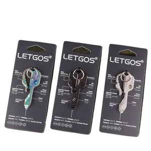 7-in-1 Titanium EDC Multi Tool Keychain Screwdriver Wrench Ruler. - Picture 1 of 6