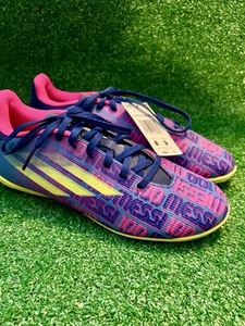 Adidas X SpeedFlow Messi.4 Indoor Soccer Shoes Size 8 Blue Purple Pink New - Picture 1 of 6