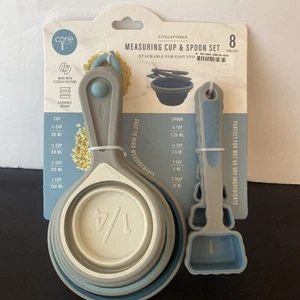 8-teiliges faltbares Messbecher & Löffel Set NEU - Bild 1 von 7