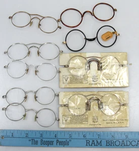9 Vintage Shuron Gold Filled Brillen Konvolut Drahtrand Gestell Neu aus altem Lagerbestand - Bild 1 von 14