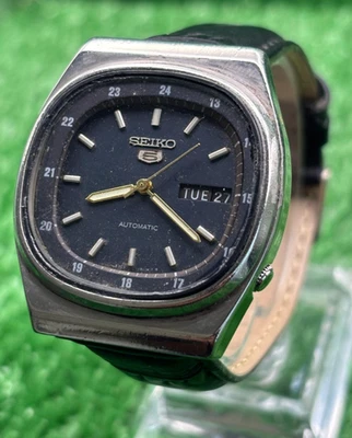 Vintage Seiko 5 Automatic || Black Dial || Men's Vintage Watch || - Image 1 of 4