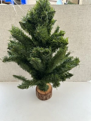 18" Alpine Mini Christmas Tree Stump Base Adjustable Strong Branches Artificial - Image 1 of 4
