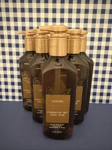 6X ~ Bath and Body Works ~ LEAVES ~ Cleansing Gel Hand Soap - Picture 1 of 2
