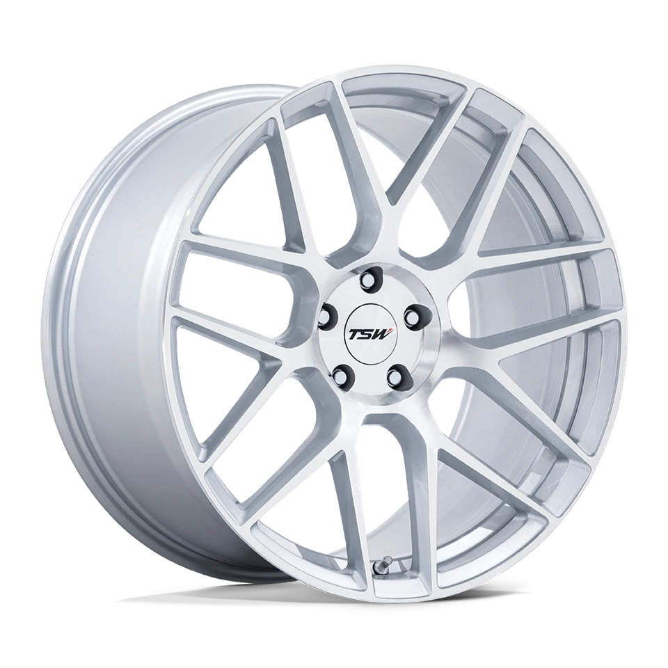 Rueda mecanizada 17x8 TSW TW002 Lasarthe plata brillante 5x4,5 (40 mm) Foto 1 de 4