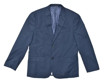 Perry Ellis Men's Slim Fit Navy Blue Two-Button Blazer Jacket 44 Short Polyester - Image 1 of 4