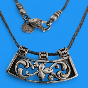 Collar Colgante Silpada Plata Esterlina Trébol Pergamino Filigrana Diapositiva 925 B5 - Imagen 1 de 8