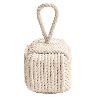 Decorative Nautical Door Stop, Sailors Knot Rope Stopper, Weighted Heavy Door... - Image 1 of 4