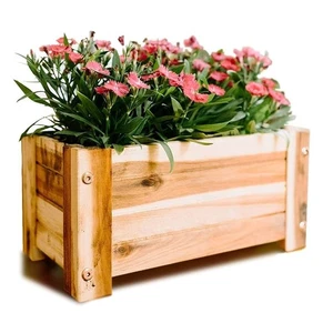 Gardening Planter Box Villa Acacia 100% Genuine Acacia Planter 13.25x7x6.25 - Picture 1 of 3