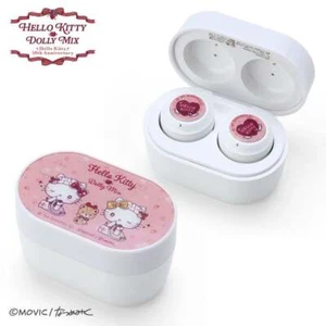 SANRIO Hello Kitty & Hello Mimmy DOLLY MIX Completely Wireless Earphones Vintage - Picture 1 of 7