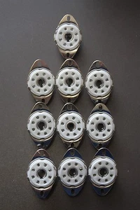 SOC88NCS LOCTAL CHASSIS SOCKETS B8G B8B for TUBES 20 PIECES - Picture 1 of 3