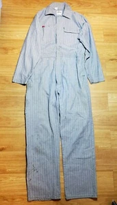 BIG SMITH Herringbone Coveralls Denim Vintage Union Made in USA sz 40/42 Long - Picture 1 of 10