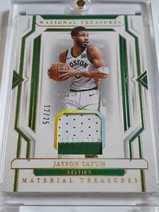 2023 National Treasures Jayson Tatum #PATCH PRIME /25 Game Worn Jersey - Rare - Picture 1 of 4