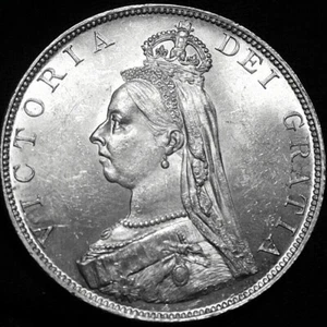 Gran Bretaña 1887 doble florín romano 1. Excelente estado 61-759 - Imagen 1 de 7