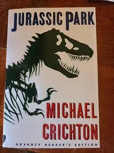 Michael Crichton JURASSIC PARK 1990 ARC First Edition advance readers copy! RARE - Picture 1 of 8