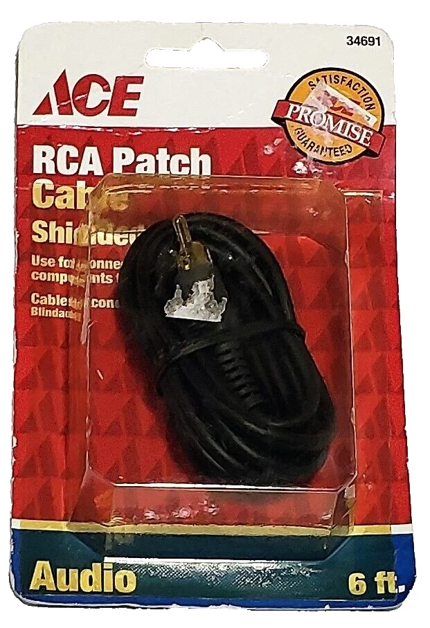 ACE 6 ft. Shielded RCA Patch Cable #34691 - Image 1 of 1