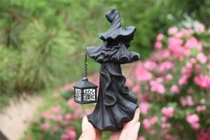 5.8" Natural obsidian witch hand carved reiki Crystal gift decor healing 1pc - Picture 1 of 16