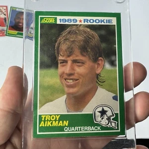 1989 Score - #270 Troy Aikman (RC) Derrick Thomas Thurman Thomas Michael Irvin - Picture 1 of 9