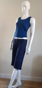 SERFONTAINE MUJER AZUL OSCURO DENIM JORTS/JEAN SHORTS Talla US 26 - Imagen 1 de 10