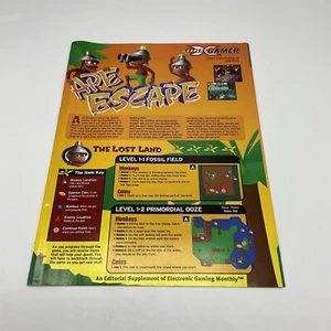 Rare EGM Expert Gamer- Ape Escape Strategy Guide- Editorial Supplement- PS1 Sony - Picture 1 of 3