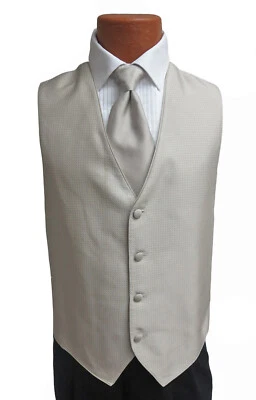 Men's Jean Yves Sterling Bali Tan Tuxedo Vest & Tie Wedding Groom Prom - Image 1 of 3