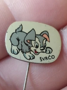 🔴WALT DISNEY  - Scamp - Vintage pin made in Yugoslavia 1970s🔴 RARE! - Picture 1 of 4