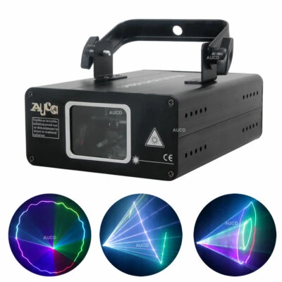 500mW RGB DMX DJ Party Show Stage Beam Animation Scan Projector Laser Lighing - Image 1 of 4