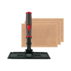 Red TechnoPad Window Cleaning Kit with Walnut Scrub Pads - Picture 1 of 1