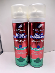 (2) Old Spice High Endurance Shave Gel Cleansing - 7 oz Each