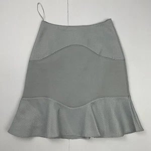 REISS Skirt 6 Grey Knee Length Teired Womens Lined - Picture 1 of 14