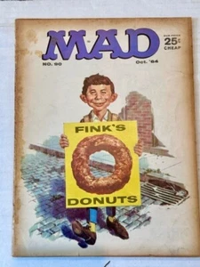 MAD Magazin Oktober 1964 Ausgabe Nr. 90 "FINK'S DONUTS" Vintage - Bild 1 von 2