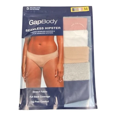5-Pack GapBody Seamless Hipster Womens Medium Stretch Tag Free Full Back Coverag - Image 1 of 4