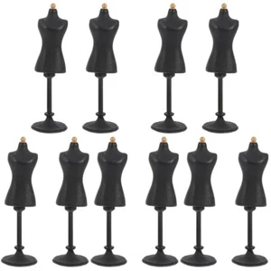 Set of 5 Mini Mannequin Stand Child Toddler Dollhouse Dress Form - Picture 1 of 12