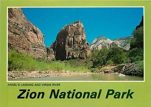 Postal del Parque Nacional Zion - Desembarco del Ángel y Río Virgen UTAH postal - Imagen 1 de 2