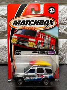 Matchbox Nissan Xterra Moving Parts Sand Blasters Vehicle #32 of 75 Silver