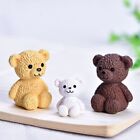 Mini Miniature Bear Figurines Funny Bear Ornament  Dessert Decor