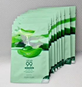 Holika Holika Aloe 99% Soothing Gel Jelly Mask Sheet x 10 - Picture 1 of 5