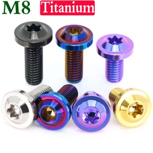 M8 -1.25 GR5 Titanium Alloy Flying Saucer Head Star Torx Socket Cap Screws Bolts - Picture 1 of 8