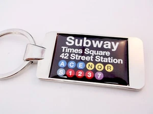 TIMES SQUARE SUBWAY 42 STREET STATION KEY FOB KEYRING BOTTLE OPENER KEYFOB GIFT - Picture 1 of 9