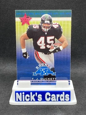 2002 Leaf Rookies & Stars #286 T.J. Duckett ROO, RC Atlanta Falcons - Image 1 of 2