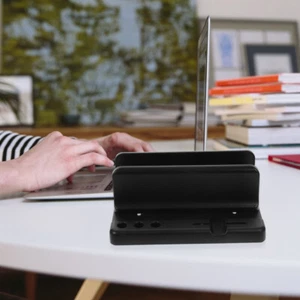 1PC Vertical Notebook Stand Laptop Holder Vertical Laptop Desk Dock Office - Bild 1 von 12