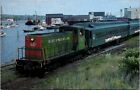Vintage Railroad Train Locomotive Postcard - Belfast Maine - Belfast Moosehead