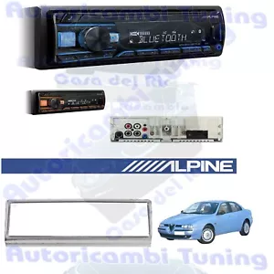 Kit Radio Autoradio ALPINE UTE-200BT + mascherina 1DIN GRIGIA Alfa 156 - Foto 1 di 8
