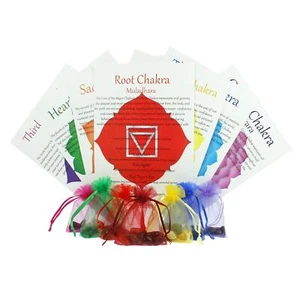Healing Crystal Individual Chakra Stones Sets of 7 Tumbled Reiki Gemstones 1-2cm - Picture 1 of 1