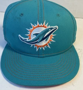 Miami Dolphins Hat Cat Snap Back Orange & Blue-Green New Era 9fifty NFL Football - Picture 1 of 12